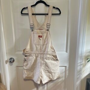 Cream Short Overalls